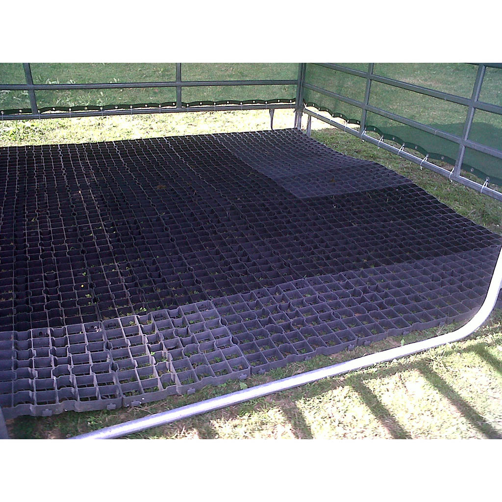 Dalle de stabilisation de sol pour écurie, abri de prairie, râtelier point d’eau. Plaque de 1m² Idéale également pour Écurie active