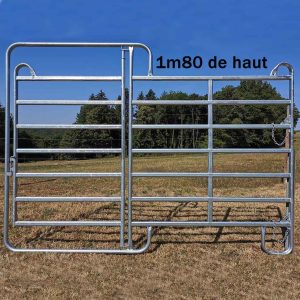 Barrières portes Hauteur 1m80 - 7 traverses